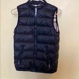 Black Burberry vest